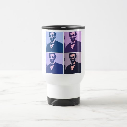 Abraham Lincoln Pop Art Reisbeker (Center)