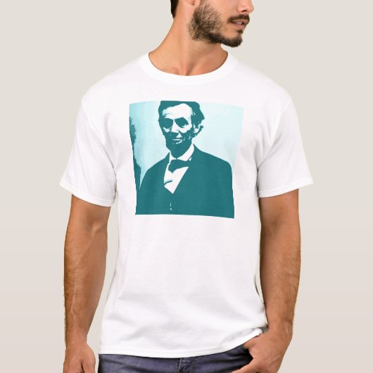 Abraham Lincoln Pop Art T-shirt (Voorkant)
