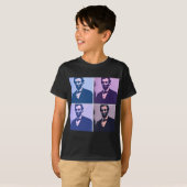 Abraham Lincoln Pop Art T-shirt (Voorkant volledig)