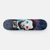 Abraham Lincoln Pop Art Tech Circuit Street Design Persoonlijk Skateboard (Horizontaal)