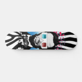 Abraham Lincoln Pop Art Zebraprint Straatstijl Persoonlijk Skateboard (Horizontaal)