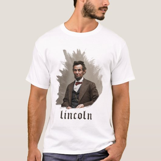 Abraham Lincoln Portrait Art T-shirt (Voorkant)