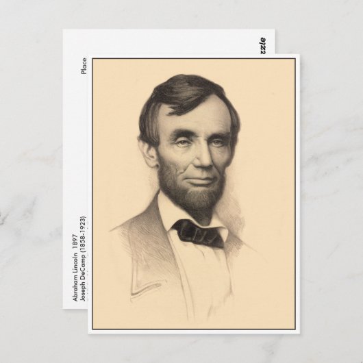 Abraham Lincoln Portrait Briefkaart (Voorkant / Achterkant)