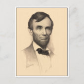 Abraham Lincoln Portrait Briefkaart (Voorkant)
