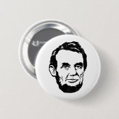 Abraham Lincoln Portrait Button (Voorkant /achterkant)