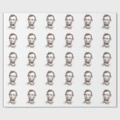  Abraham Lincoln Portrait Cadeaupapier (Vlak)