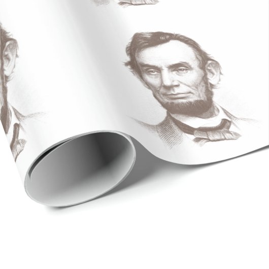  Abraham Lincoln Portrait Cadeaupapier (Rol Hoek)