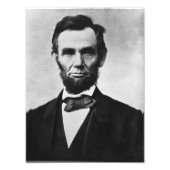 Abraham Lincoln Portrait Foto Afdruk (Voorkant)