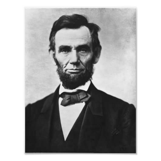 Abraham Lincoln Portrait Foto Afdruk (Voorkant)