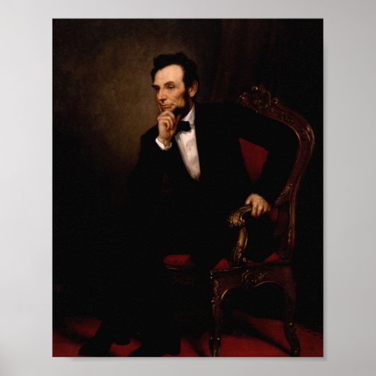 Abraham Lincoln Portrait George Peter Healy Poster (Voorkant)