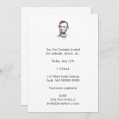 Abraham Lincoln Portrait Kaart (Voorkant / Achterkant)