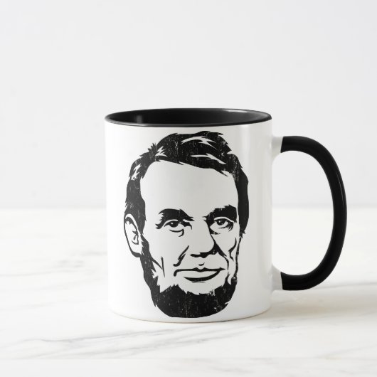 Abraham Lincoln Portrait Mok (Rechts)