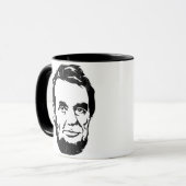 Abraham Lincoln Portrait Mok (Voorkant links)