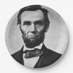 Abraham Lincoln Portrait Papieren Bordje