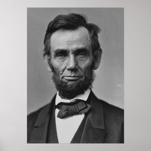Abraham Lincoln Portrait Poster (Voorkant)