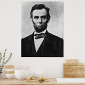 Abraham Lincoln Portrait Poster (Keuken)