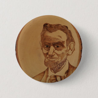 Abraham Lincoln Portrait Ronde Button 5,7 Cm