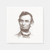  Abraham Lincoln Portrait Servetten (Voorkant)