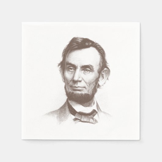  Abraham Lincoln Portrait Servetten (Voorkant)