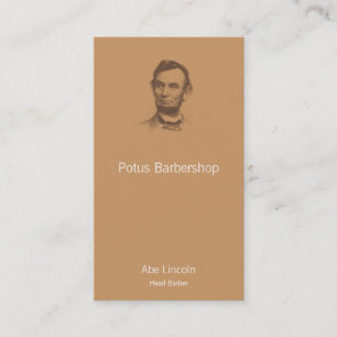  Abraham Lincoln Portrait Visitekaartje