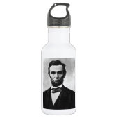 Abraham Lincoln Portrait Waterfles (Voorkant)