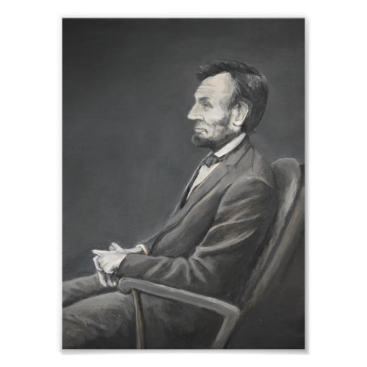 Abraham Lincoln Portret Art Print Foto Afdruk (Voorkant)
