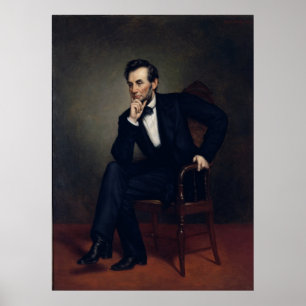 Abraham Lincoln Portret door George Healy Poster