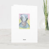 Abraham Lincoln Portret Drawing Spirituele kunst Kaart (Achterkant)