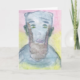 Abraham Lincoln Portret Drawing Spirituele kunst Kaart