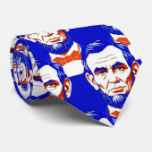 Abraham Lincoln Portret - Grafische illustratie Stropdas (Opgerold)