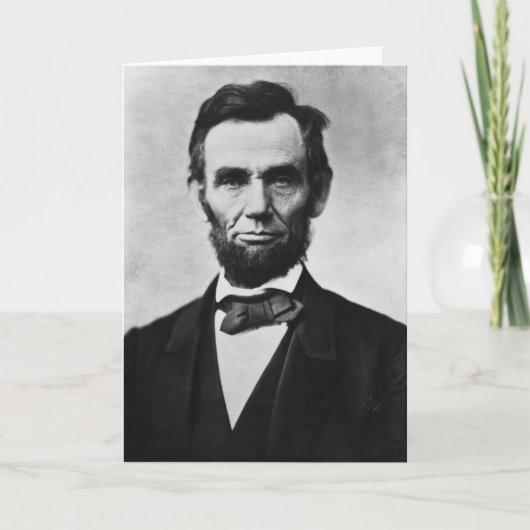 Abraham Lincoln Portret van Alexander Gardner Kaart (Voorkant)