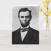 Abraham Lincoln Portret van Alexander Gardner Kaart (Gele Bloem)