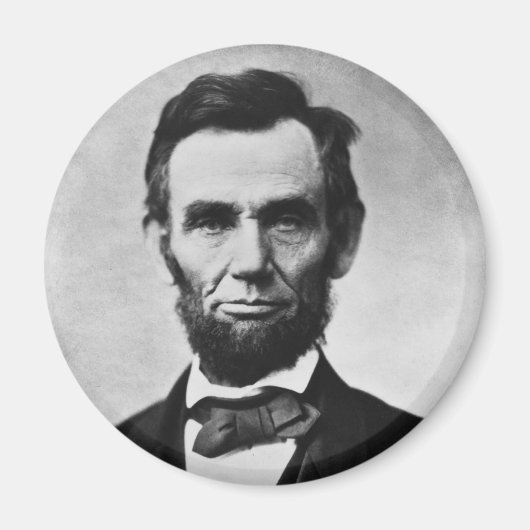 Abraham Lincoln Portret van Alexander Gardner Magneet (Voorkant)