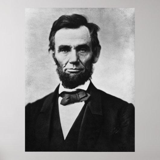 Abraham Lincoln Portret van Alexander Gardner Poster (Voorkant)