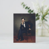 Abraham Lincoln Portret van George Healy Briefkaart (Staand voorkant)