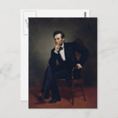 Abraham Lincoln Portret van George Healy Briefkaart (Voorkant / Achterkant)
