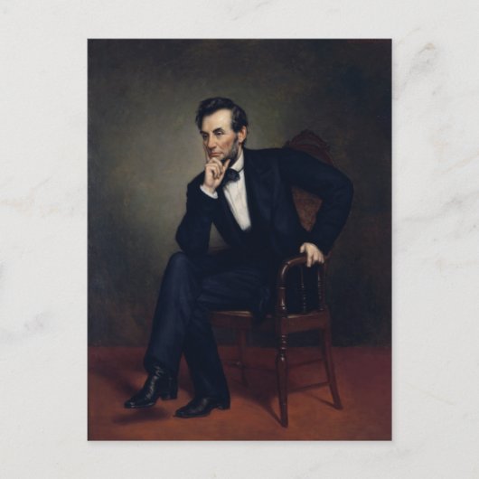 Abraham Lincoln Portret van George Healy Briefkaart (Voorkant)
