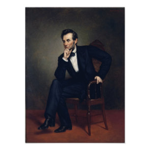 Abraham Lincoln Portret van George Healy Foto Afdruk