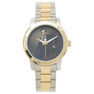 Abraham Lincoln Portret van George Healy Horloge
