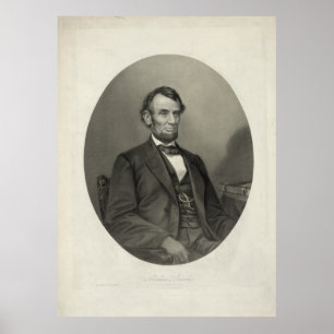 ABRAHAM LINCOLN Portret van J.H. Bufford & Sons Poster