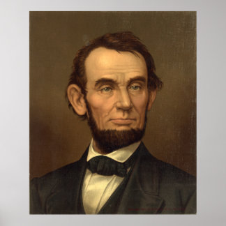 ABRAHAM LINCOLN Portret van Strobridge & Co Poster