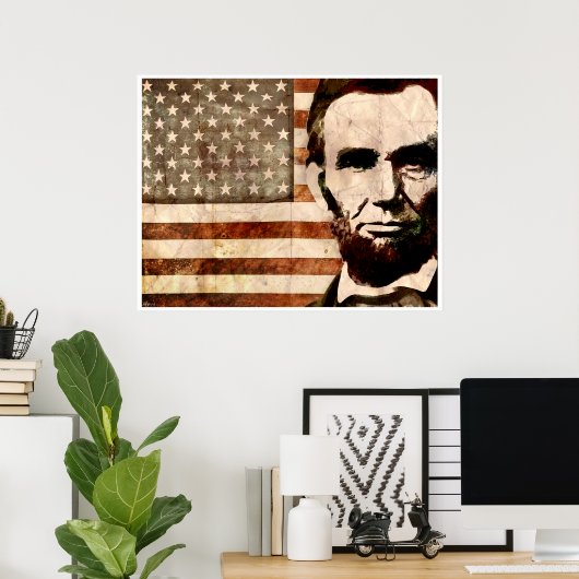 Abraham Lincoln Poster (Thuiskantoor)