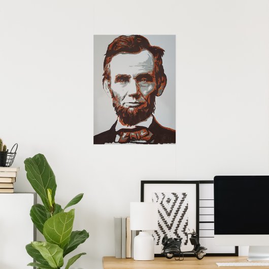 Abraham Lincoln Poster, deze is een houder Poster (Thuiskantoor)