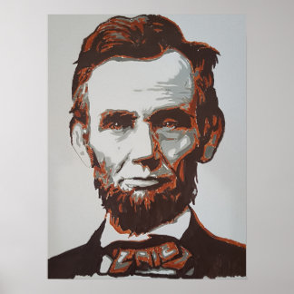 Abraham Lincoln Poster, deze is een houder Poster
