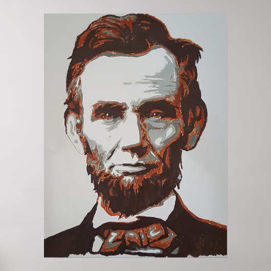 Abraham Lincoln Poster, deze is een houder Poster (Voorkant)
