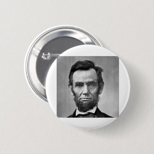 Abraham Lincoln - President Ronde Button 5,7 Cm (Voorkant /achterkant)