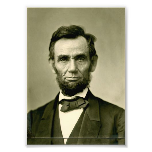 Abraham Lincoln president vs. Foto Afdruk (Voorkant)