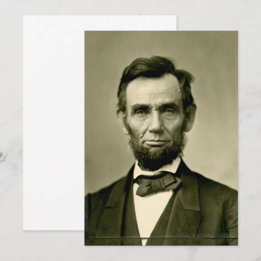 Abraham Lincoln president vs. Kaart (Voorkant / Achterkant)