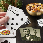 Abraham Lincoln president vs. Pokerkaarten (Insitu)