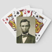 Abraham Lincoln president vs. Pokerkaarten (Achterkant)
